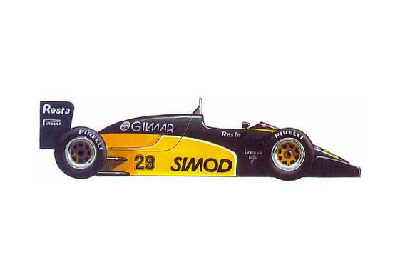 Download drawing Minardi M185 Motori Moderni F1 GP OW 1985 in ai pdf
